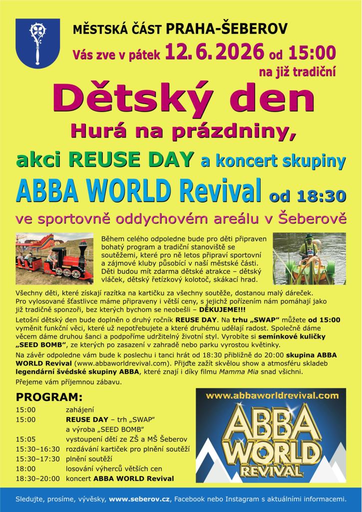Právě si prohlížíte Druhý ročník REUSE DAY v Šeberově: Dejme věcem druhou šanci v rámci dětského dne!