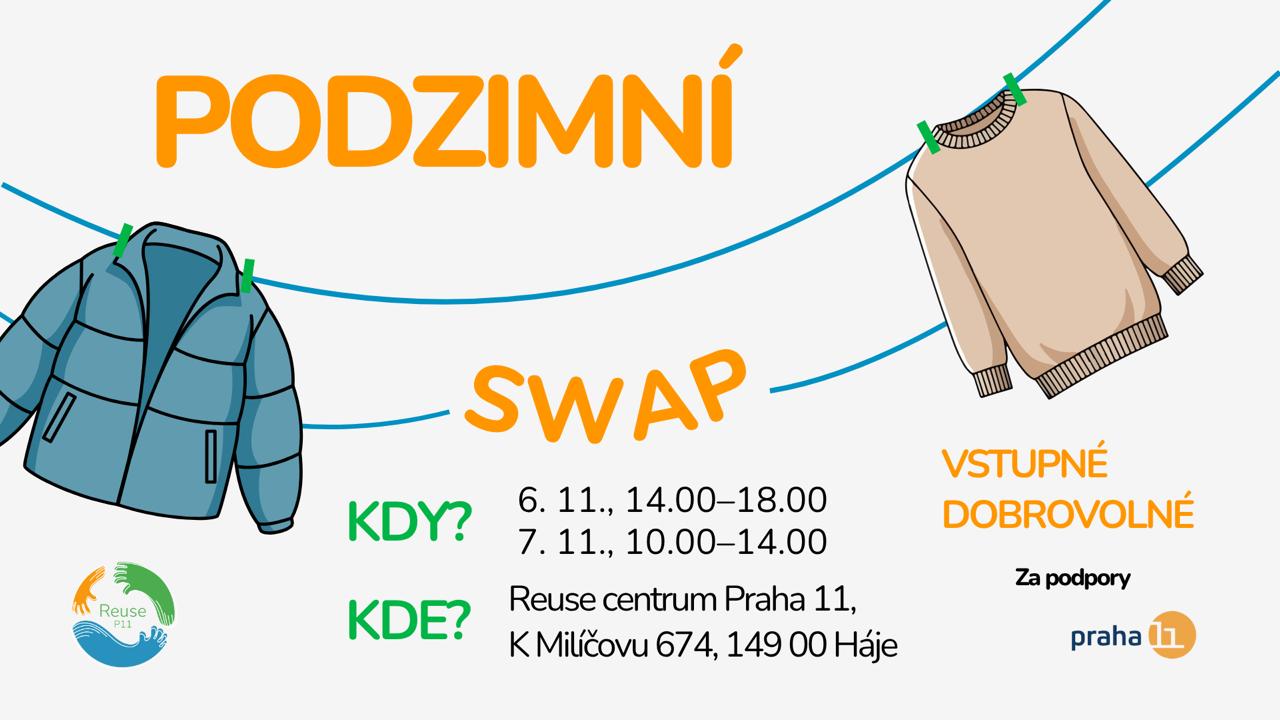 Přečtete si více ze článku Připravte si šatníky: Podzimní SWAP v Reuse centru Praha 11 je tady!